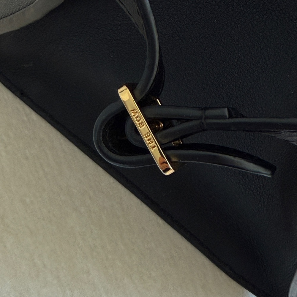 The Row Margaux 10 Black Leather Top Handle Bag | Made in Italy | Authentic - Picture 15 of 15